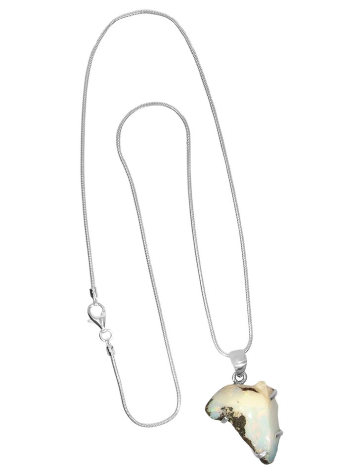 StoneTrip Kettenanhänger Opal roh aus Äthiopien, Anhänger in Silber gefasst mit Öse, Unikat StoneTrip Kettenanhänger Opal roh aus Äthiopien, Anhänger in Silber gefasst mit Öse, Unikat von StoneTrip
