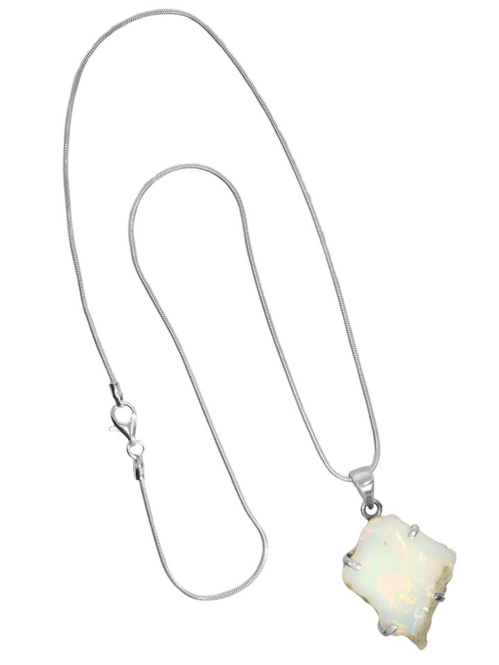 StoneTrip Kettenanhänger Opal roh aus Äthiopien, Anhänger in Silber gefasst mit Öse, Unikat StoneTrip Kettenanhänger Opal roh aus Äthiopien, Anhänger in Silber gefasst mit Öse, Unikat von StoneTrip