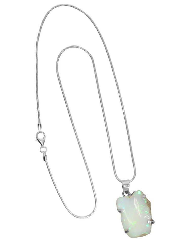 StoneTrip Kettenanhänger Opal roh aus Äthiopien, Anhänger in Silber gefasst mit Öse, Unikat StoneTrip Kettenanhänger Opal roh aus Äthiopien, Anhänger in Silber gefasst mit Öse, Unikat von StoneTrip