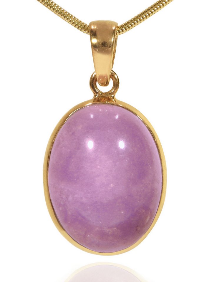 StoneTrip Kettenanhänger Phosphosiderit Anhänger in vergoldetes Silber gefasst mit Öse, Unikat von StoneTrip