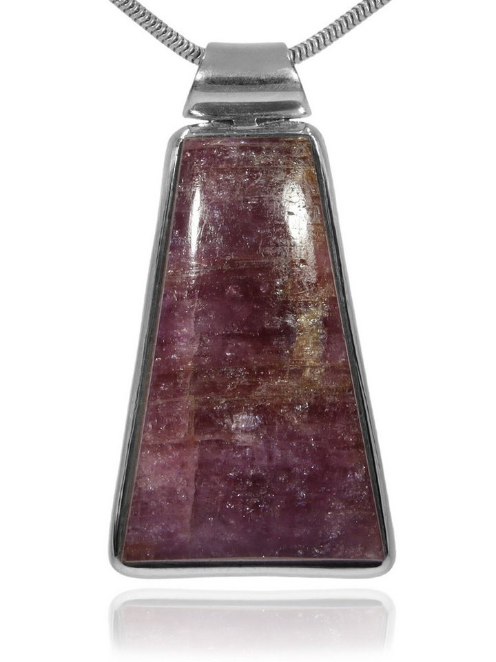 StoneTrip Kettenanhänger Rubin Anhänger in Silber gefasst mit Öse, Unikat von StoneTrip