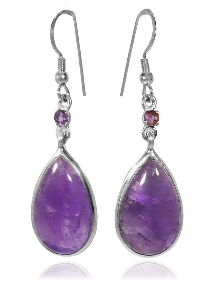 StoneTrip Paar Ohrhänger Set Ohrhänger verschiedene Edelsteine in Silber gefasst mit Fischhaken StoneTrip Paar Ohrhänger Set Ohrhänger verschiedene Edelsteine in Silber gefasst mit Fischhaken von StoneTrip