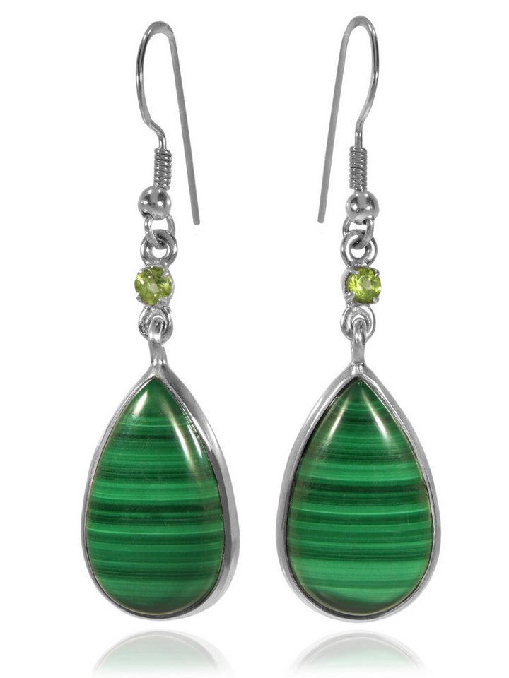 StoneTrip Paar Ohrhänger Set Ohrhänger verschiedene Edelsteine in Silber gefasst mit Fischhaken von StoneTrip