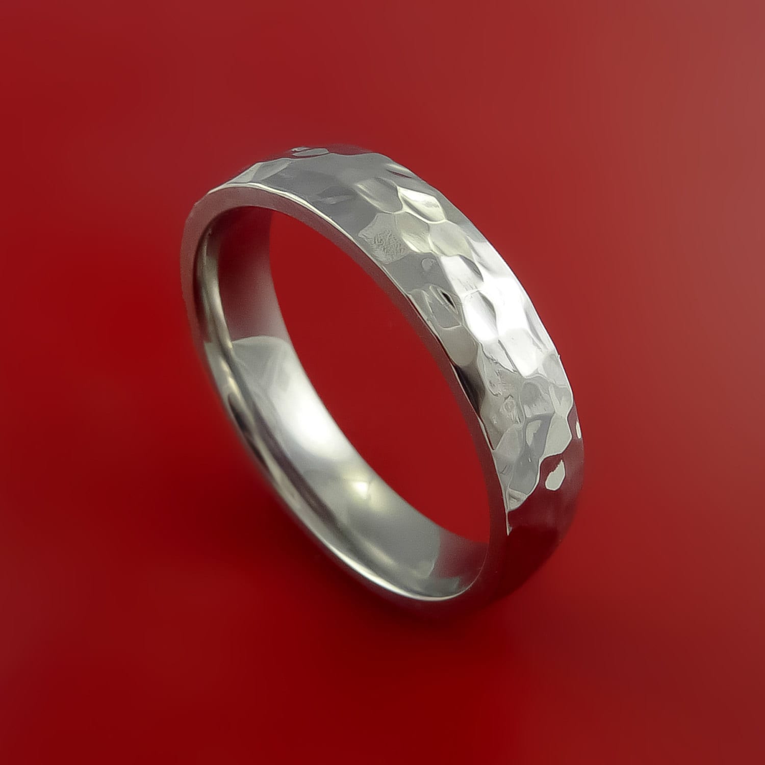 Kobalt-Chrom Gehämmert Hochzeit Band Verlobungsring Jede Größe Und Finish 3-22 Gemacht Kobalt-Chrom Gehämmert Hochzeit Band Verlobungsring Jede Größe Und Finish 3-22 Gemacht von StonebrookJewelry