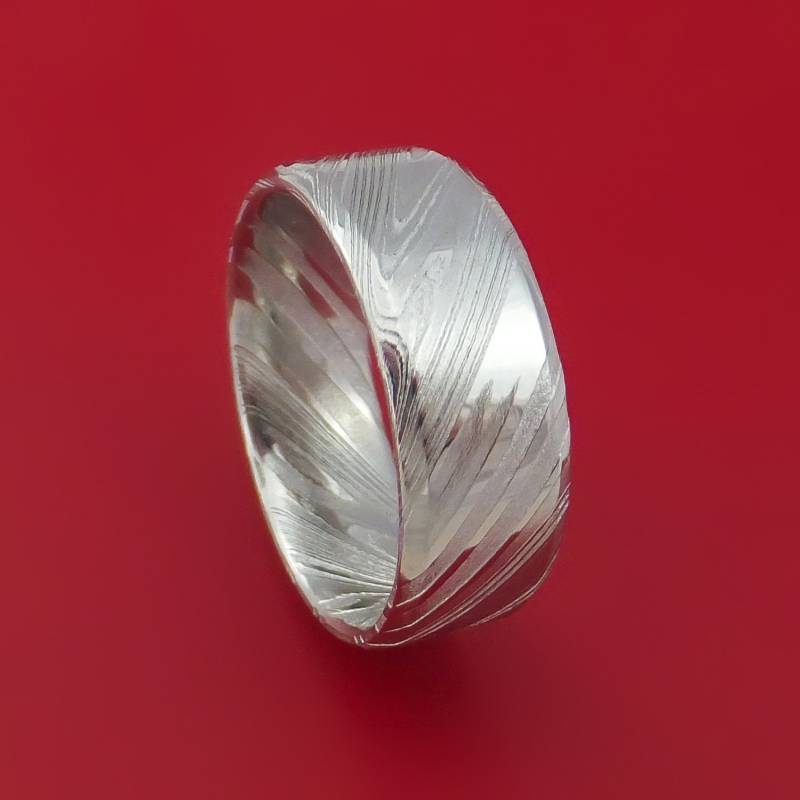 Kuro Damast Stahl Ring Nach Maß Ehering von StonebrookJewelry