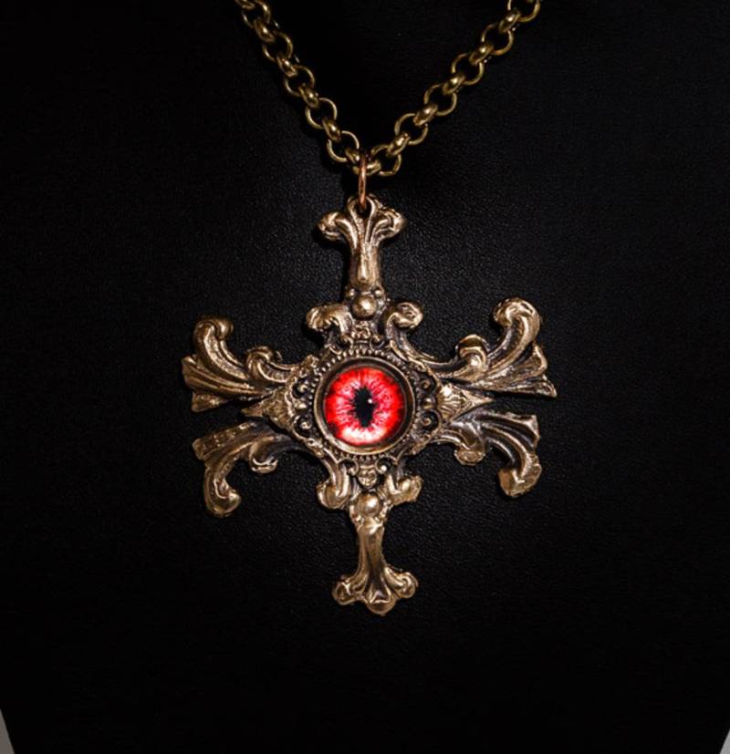 Auge Des Tiamat Massiv Bronze Limitierte Auflage-Halskette von StonecraftArts