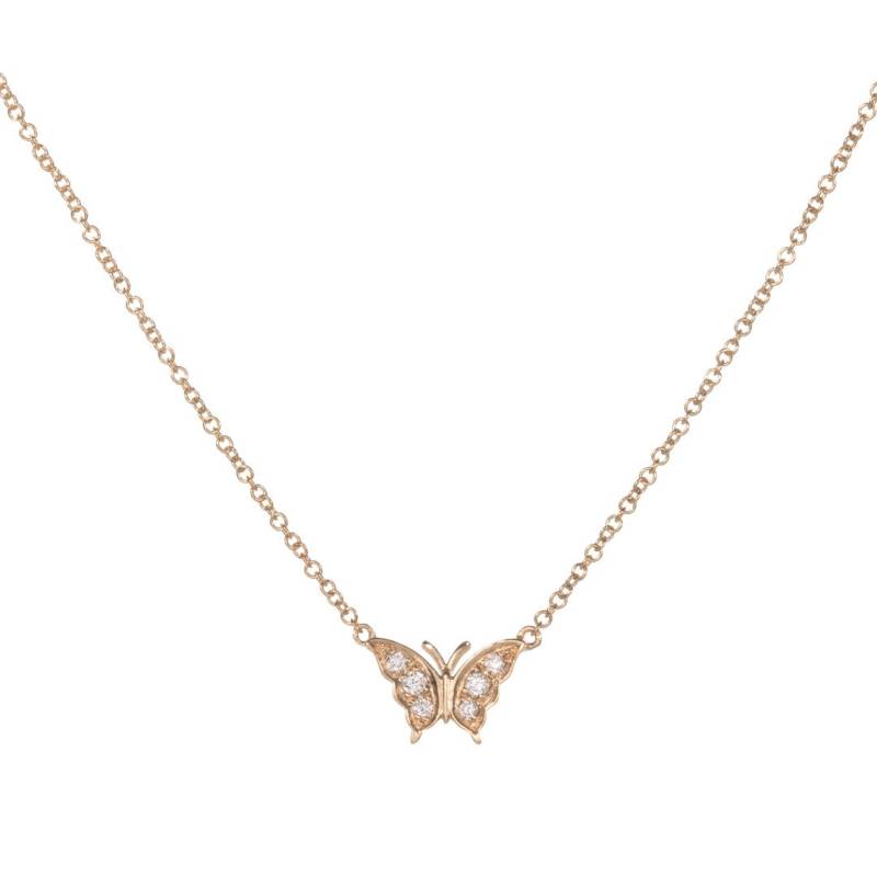 14K Gold Und Diamant Schmetterling Halskettejahrestaggeburtstagabschlusshochzeitmuttertag 14K Gold Und Diamant Schmetterling Halskettejahrestaggeburtstagabschlusshochzeitmuttertag von StonedLovebySuzy