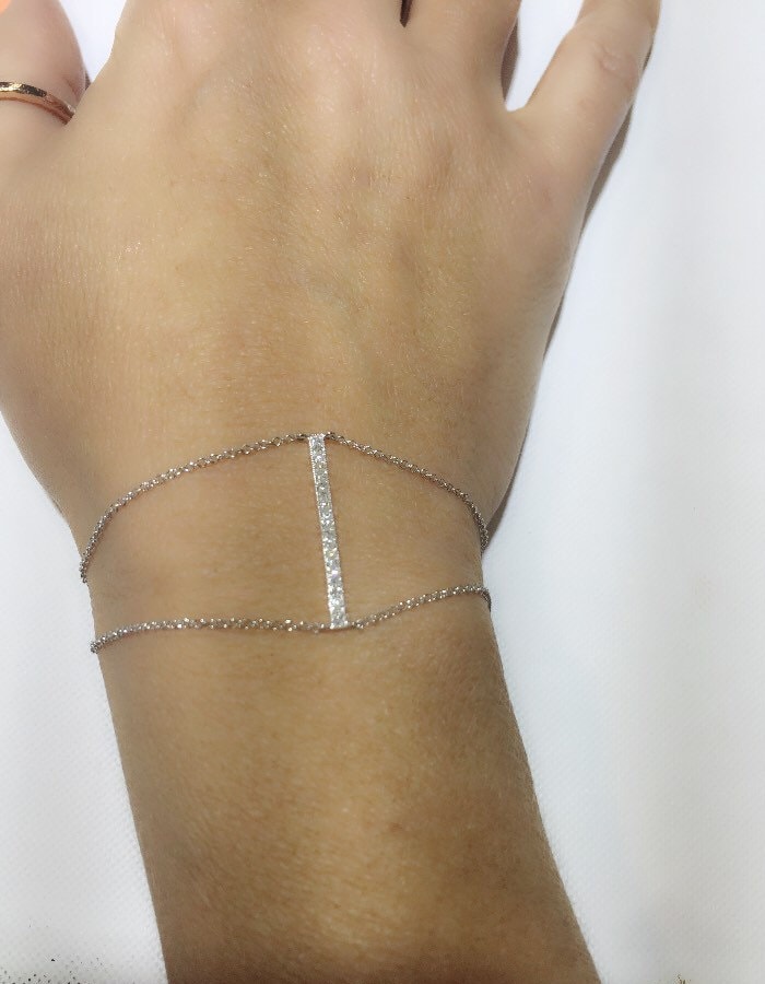 Zierliche Armbänder Aus 585Er Gold Und Diamantengeburtstaghochzeitmuttertag von StonedLovebySuzy