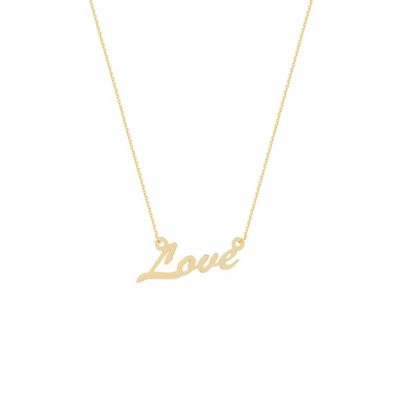 "Schöne Massiv 14K "Love" Goldkettegeburtstagjahrestagstabiläumsabschlussindividuellgeschenkpersonalisiertvalentinstagmuttertag." von StonedLovebySuzy