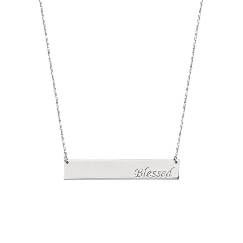 sterling Silber "Geliebt" Oder "Gesegnet" Bar Halskettegeburtstagjubiläumgraduationcustomgeschenkpersonalisiertevalentinstagmuttertag sterling Silber "Geliebt" Oder "Gesegnet" Bar Halskettegeburtstagjubiläumgraduationcustomgeschenkpersonalisiertevalentinstagmuttertag von StonedLovebySuzy