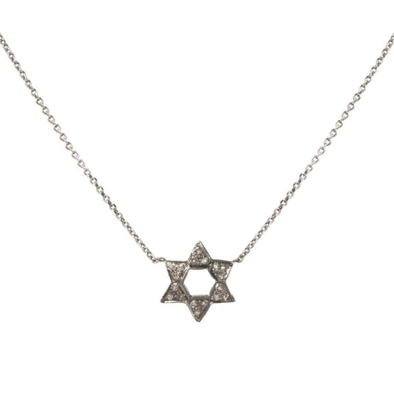 sterling Silber Und Diamant-stern Von David sterling Silber Und Diamant-stern Von David von StonedLovebySuzy