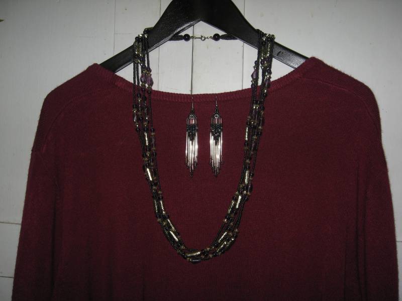 Halskette Und Ohrringe Set Halskette Und Ohrringe Set von StonehavenCraft