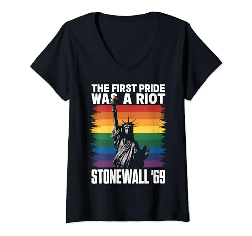 Damen Stonewall Riot LGBT History Pride war ein Riot Gay Pride-Monat T-Shirt mit V-Ausschnitt Damen Stonewall Riot LGBT History Pride war ein Riot Gay Pride-Monat T-Shirt mit V-Ausschnitt von Stonewall Inn LGBTQ History Pride Tee 2024