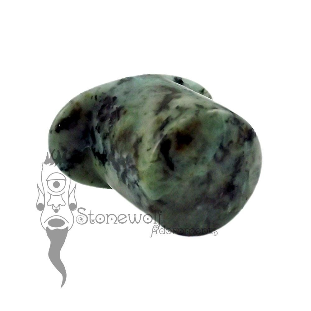 Zoisit Runde Labret Plug Handgemachter Schmuck Für Stretched Lip Piercing von StonewolfAdornments