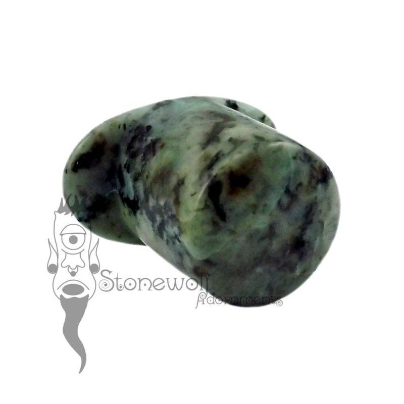 Zoisit Runde Labret Plug Handgemachter Schmuck Für Stretched Lip Piercing von StonewolfAdornments