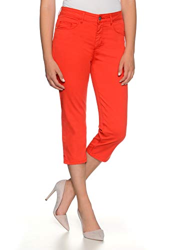 Stooker Tahiti Stretch Capri Twill Jeans Hose Slim Fit Damen Bermuda 7/8 Hose - Spicy Red (W38 L53, 3620 - Spicy Red) von Stooker Jeans