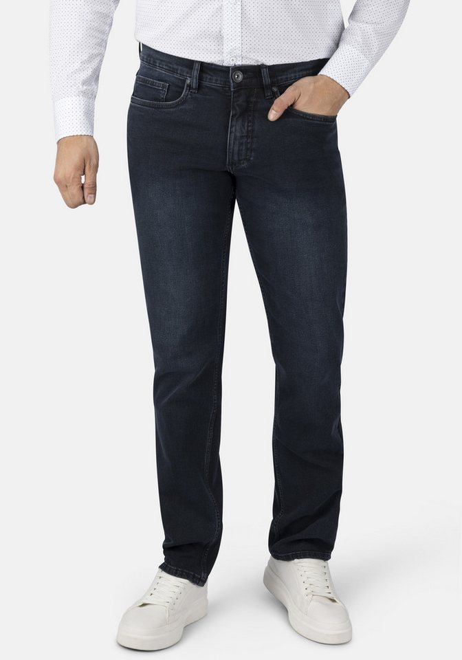Stooker Men 5-Pocket-Hose Frisco Denim Straight Fit Men Straight Fit Casual Clean Wash Twill Coloured Comfort Flex! für Herren von Stooker Men