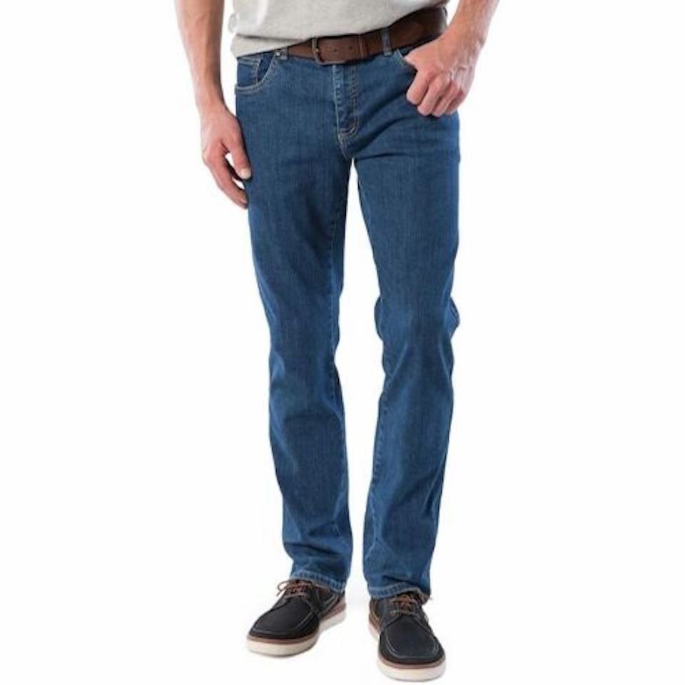 Stooker Men Straight-Jeans Frisco Herren Stretch Jeans - Blue Stone / Blau von Stooker Men