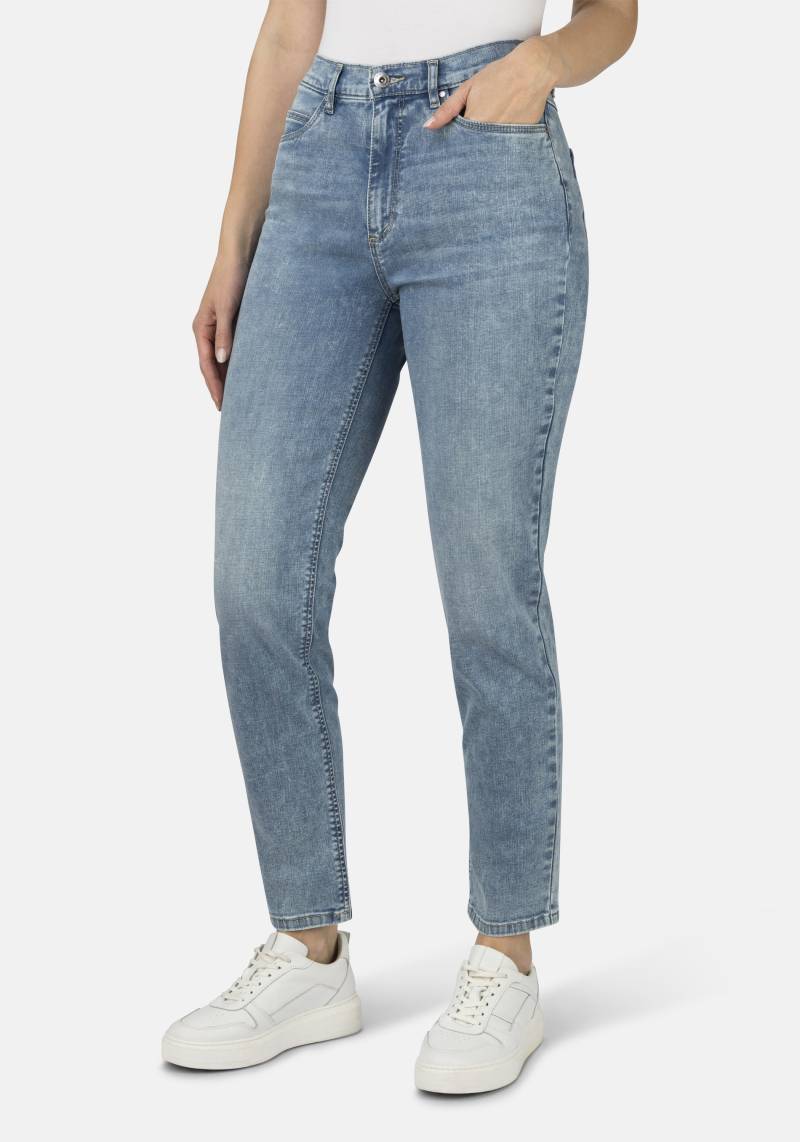 STOOKER WOMEN 5-Pocket-Jeans "Nizza Fashion Tapered Fit", Tapered Fit Casual Clean Wash Denim Jeans für Damen von Stooker Women