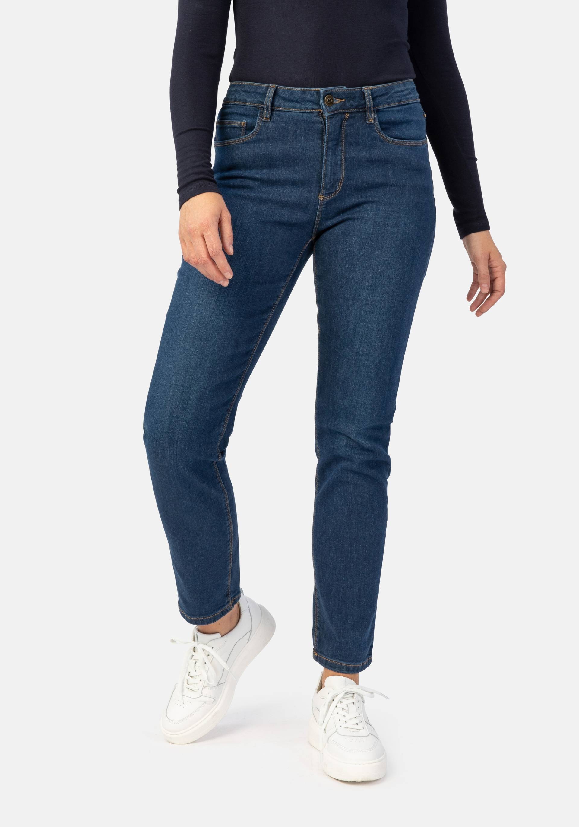 STOOKER WOMEN 5-Pocket-Jeans "Zermatt Denim Straight Fit", Straight Fit Casual Clean Wash Denim Jeans für Damen von Stooker Women