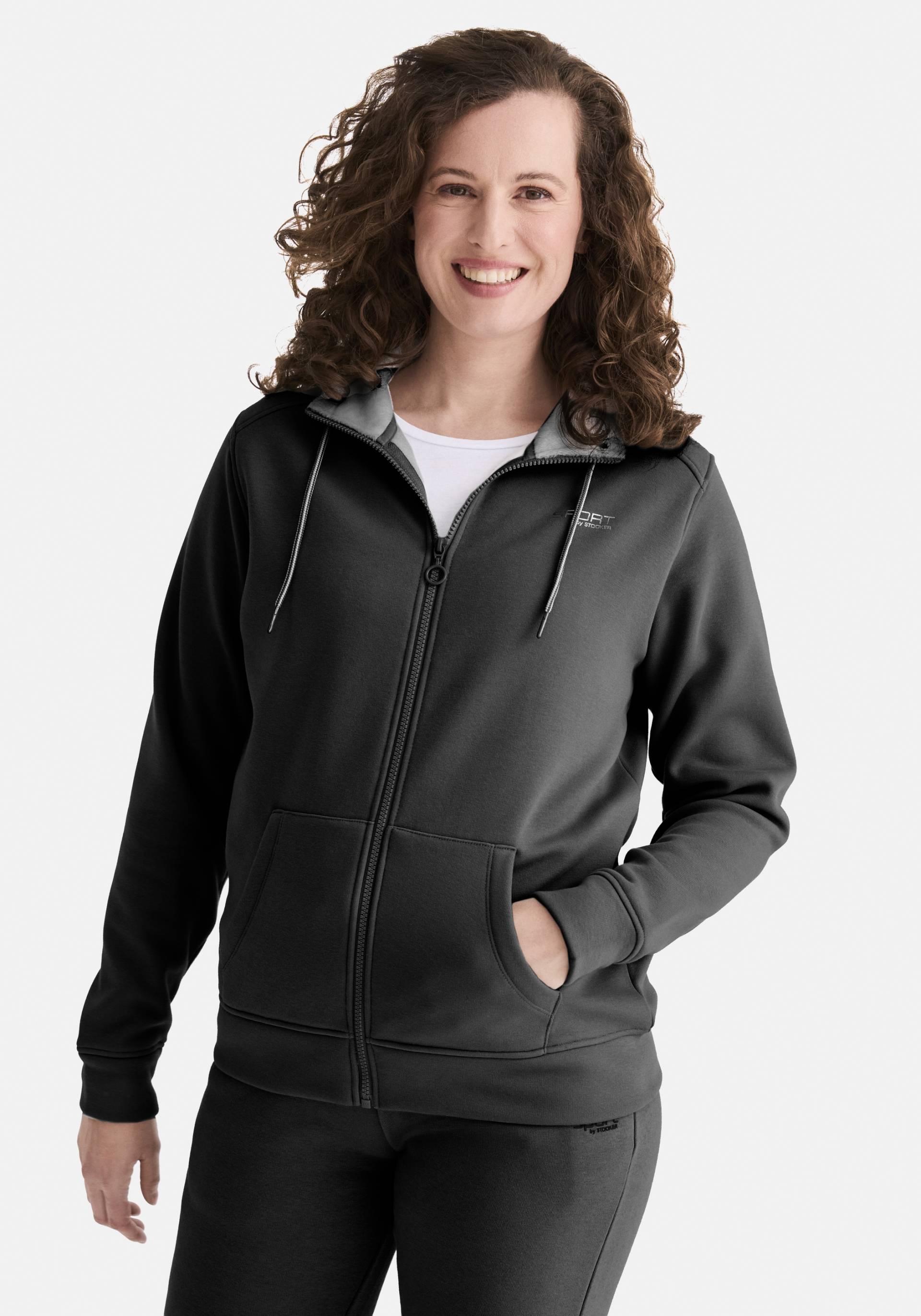 STOOKER WOMEN Sweatjacke "JANE mit Stehkragen Sweatjacke" Sweatjacke Regular Fit Moderner Casual-Look für Damen von Stooker Women