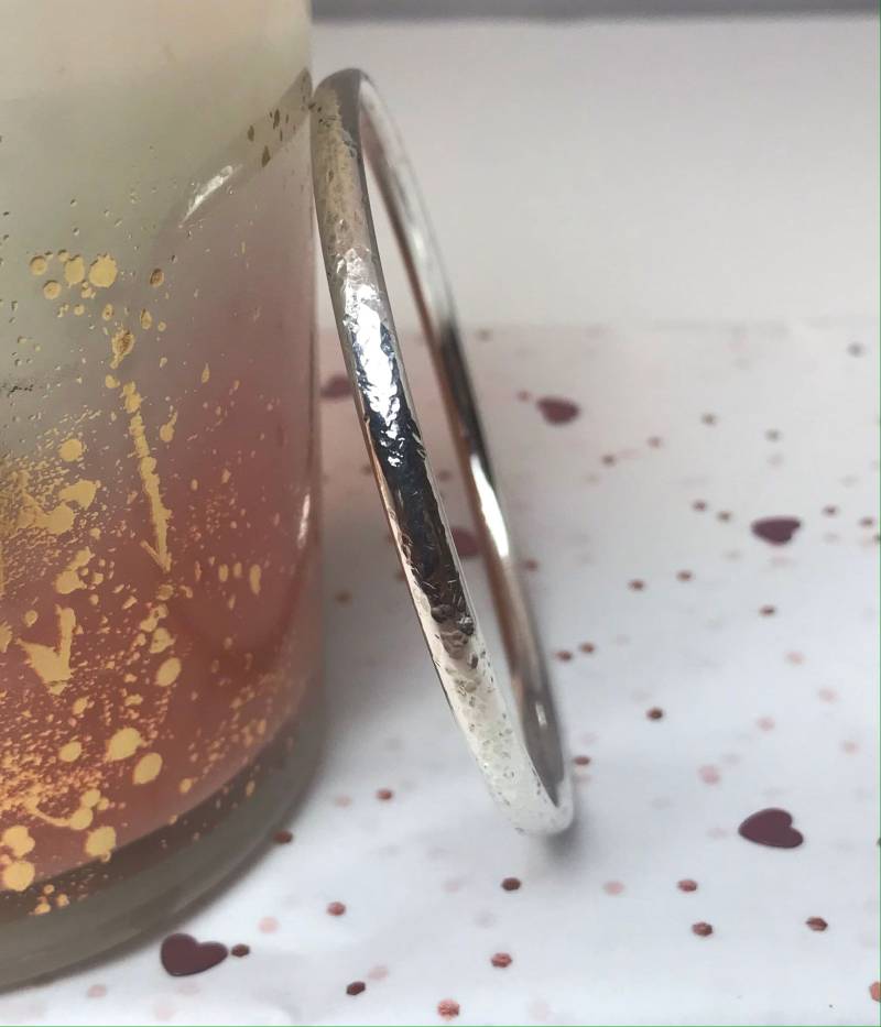Gehämmerter Sterling Silber Armreif Unisex Strukturierter Schmuck Gehämmerter Sterling Silber Armreif Unisex Strukturierter Schmuck von StooshJewellery