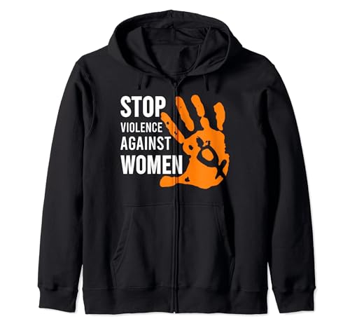 Stoppt Gewalt gegen Frauen T-Shirt Kapuzenjacke von Stop Violence Against Women Shirts.