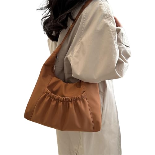 2024 Neue Handtasche Feste Farb Umhängetaschen Großkapazität Einkaufstasche Für Frauen Mädchen Leinwand Bag Damenhandtasche von Storage Bag