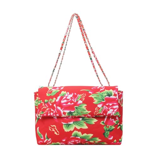 2024 New Crossbody Bag Fashion Flower Muster Handtasche Für Mädchen Frauen Große Kapazitätsumhängentasche von Storage Bag