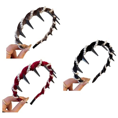 3pcs Künstliche Kristalle Dekorierte Velvets Stirnbänder Glitzernder Wehendes Design Komfortable Haarzubehör Für Frauen Mädchen Haarzubehör 3pcs Künstliche Kristalle Dekorierte Velvets Stirnbänder Glitzernder Wehendes Design Komfortable Haarzubehör Für Frauen Mädchen Haarzubehör von Storage Bag