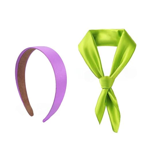 Accessoires Set Der 1950er Jahre Umfasst Schal Und Stirnband Für Mädchen Frauen Cosplay Themed Party 1950er Jahre Halloween Kostümzubehör Verstellbare Kostüm Kopfbedeckung von Storage Bag