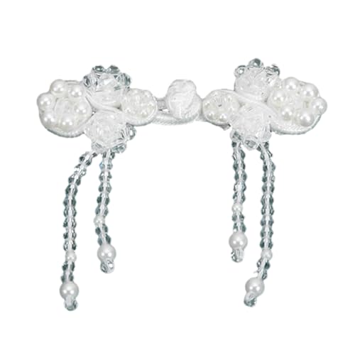 Anmutige Verstellbare Kristallnäher Befestigungselemente Mit Chinesischen Traditionellen Knöpfen Perfekt Für Pullover Schal Strickjacke Chinesische Knoten Knoten Knotenknoten Hemd Hemdknopf von Storage Bag