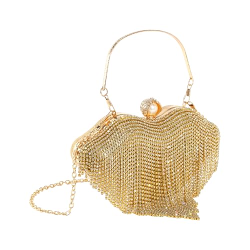 Auffällige Strasssteine Abendtasche Glitzernde Handtasche Lippenform Schulter Crossbody von Storage Bag
