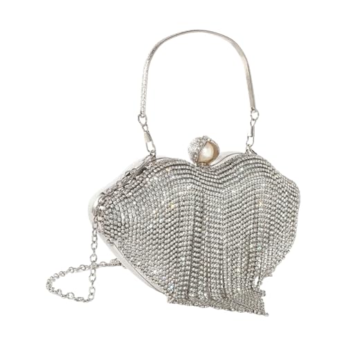Auffällige Strasssteine Abendtasche Glitzernde Handtasche Lippenform Schulter Crossbody von Storage Bag