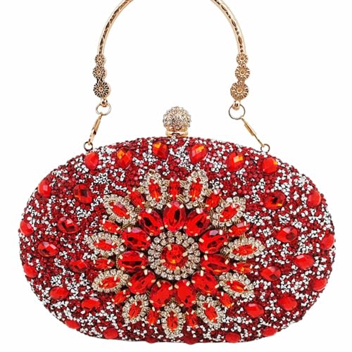 Besetzte Abendtasche Trendy Party Taschen Mit Zarten Diamantverzierungen Kleiderbeutel Für Partys Und Event Kleiderbeutel Für Frauen Stilvolle Geldbörse Und Formelle Anlässe Clutch Mit von Storage Bag