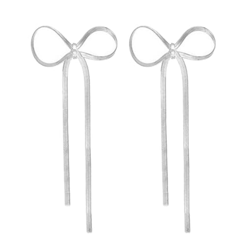 Bowknot Anhänger Ohrring Vielseitige Mode Accessoire Bowknot Ohrringe Ohrstollen Edelstahlmaterial Ohrschmuckschmuck Stollen von Storage Bag