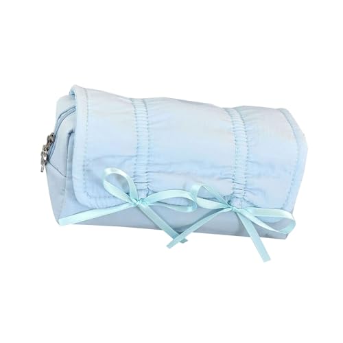 Bowknot Stiftbeutel Große Kapazität Bleistiftkoffer Tragbarer Stiftbeutel Organisatoren Taschen Reise Make Up Beutel Für Frauen Mädchen Multifunktionales Make Up von Storage Bag
