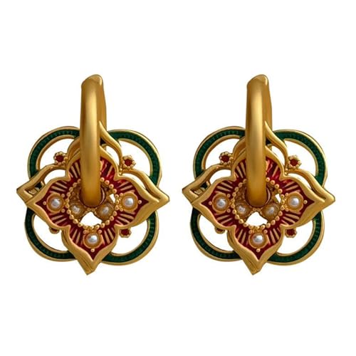 Bunte Blumenohrverschlüsse Multifirtional Ohrschmuck Frauen Juwely Daily Wear Ohrringe Moderne Ohrringe Für Tägliche Statements von Storage Bag