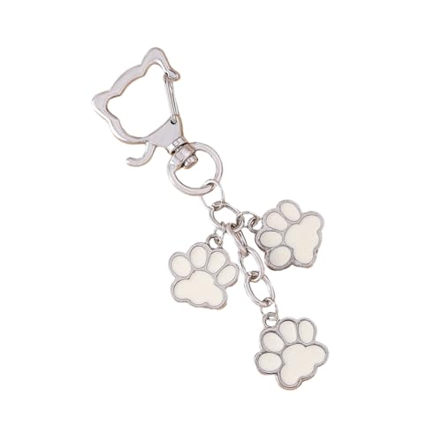 Cartoon Cats Paw Print Bag Charme Für Frauen Und Studenten Weiche Und Praktische Legierungsschlüsselkettenbeutel Anhänger Für Rucksacklegierung Katzen Keychain von Storage Bag