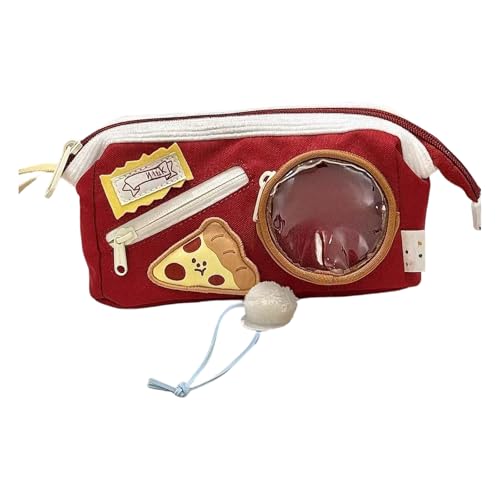 Cartoon Pencil Case Multi Kompartimente Polyester Stifte Organizer Beutel Kosmetische Aufbewahrungstasche Für Erwachsene Waschkapybara Stiftstift Bleistift Gehäuse von Storage Bag