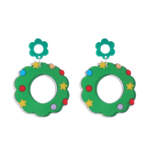 Cartoon Weihnachten Acryl Drop Ohrringe Lustiger Weihnachtsmann Snowman Dangle Ohrringe Statement Schmuck Geschenk Für Frauen Mädchen Süßes Weihnachtsmann Snowman Leicht Und Langlebig Bequem Zu Zu von Storage Bag