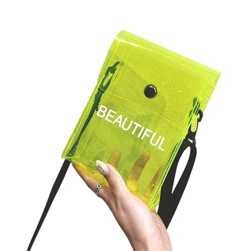 Clear Crossbody Bag Candy Color Jelly PVC Phone Hülle Tasche Angepasst Schultertasche Für Konzerte Sportveranstaltung Festivals PVC Gelee Plastikschultertasche von Storage Bag