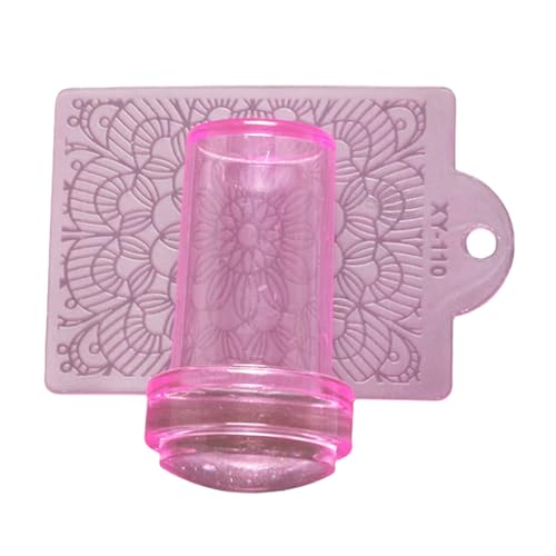 Clear Silicon French Nails Art Stamper Set Mit Scrapers Rund Sichtbares Körpergelee Stempel Für Nägel Art Manicure Designs Nagelstempel Kit von Storage Bag