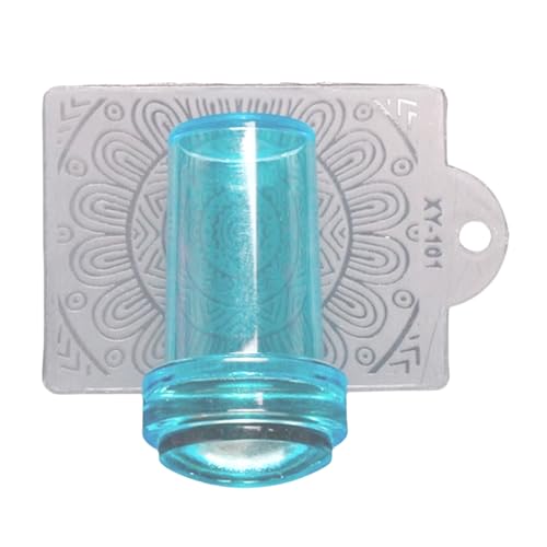 Clear Silicon French Nails Art Stamper Set Mit Scrapers Rund Sichtbares Körpergelee Stempel Für Nägel Art Manicure Designs Nagelstempel Kit von Storage Bag