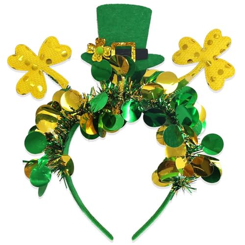 Clovers Muster Stirnbänder Weich Einzigartiges Haar Hoop Mehrere Stile Kopfschmuck Festiven Haarzubehör Halloween Kopfbedeckung von Storage Bag