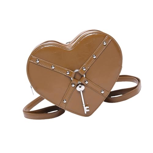 Einzigartige Inspirierte Heart Crossbody Geldbörse Praktische Schulterbaus PU Ledermünzen Tasche Satchel Für Fashion Ladies Motorradstil Niettasche Einzigartige Inspirierte Heart Crossbody Geldbörse Praktische Schulterbaus PU Ledermünzen Tasche Satchel Für Fashion Ladies Motorradstil Niettasche von Storage Bag