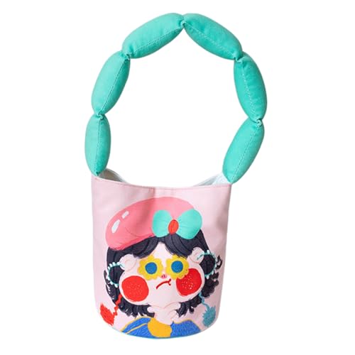 Einzigartiges Design Frauen Tragbarer Eimerbeutel Mit Auffälligen Cartoon Handtaschen Eimer Bag Geldbörsen von Storage Bag