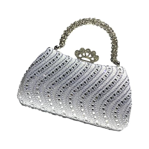 Elegante Abendbein Mit Funkelnden Strassstücken Kettenketten Party Handtasche Taschen Für Stilvolle Damen Frauen Handtasche Elegante Abendbein Mit Funkelnden Strassstücken Kettenketten Party Handtasche Taschen Für Stilvolle Damen Frauen Handtasche von Storage Bag