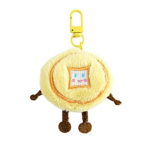Entzückende Plüschschlüsselkäse Hanging Ornament Car Schlüsselhalter Für Kinder Und Erwachsene Schlangenbeutel Charme Praktischer Plüsch Ornament Cartoon Charakter Keychain von Storage Bag