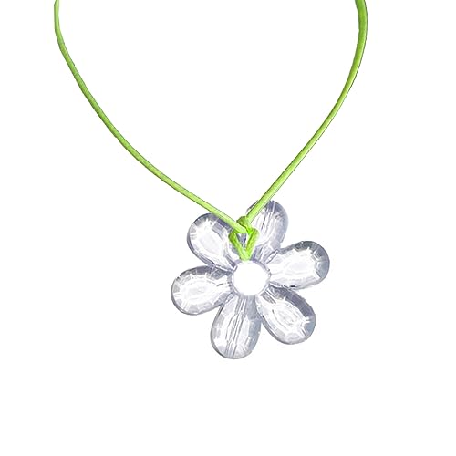 Farbe Hohle Blumen Sterne Liebt Anhänger Halsketten Für Frauen Heiße Mädchen Halskette Süße Kühle Y2k Schmuck 2023 Colarbone Kette Einstellbares Langes Seilschloss Kette von Storage Bag